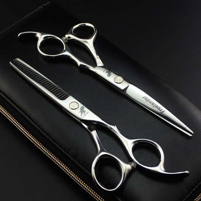 Japan Steel 5.5 6.0 Professional Hairdressing Scissors Barber Set Cutting Shears Scissor cut 220317