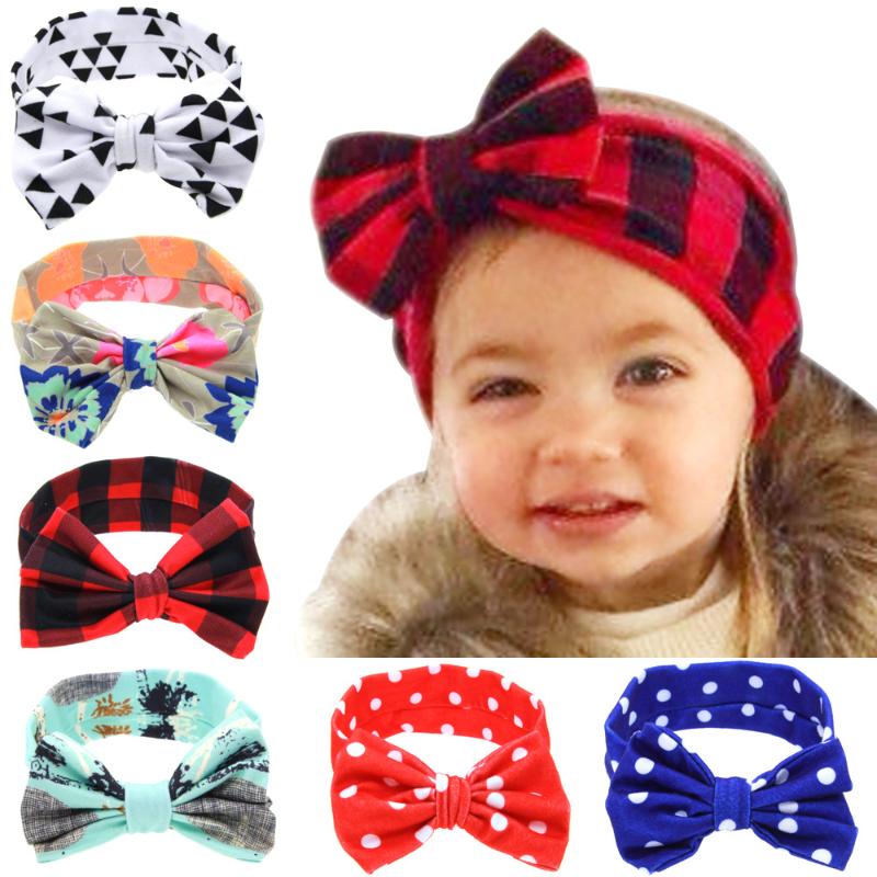 Hair Accessories Baby Girl Floral Turban Headband Top Knot Headwrap For Headwear 1pc, White