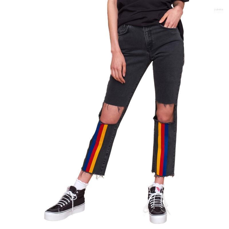 Brand Women Jeans Casual High Waist Woman Fashion Colorful Striped Sexy Hole Streetwear Vintage Mom Denim, Black
Brand Women Jeans Casual High Waist Woman Fashion Colorful Striped Sexy Hole Streetwear Vintage Mom Denim, Black