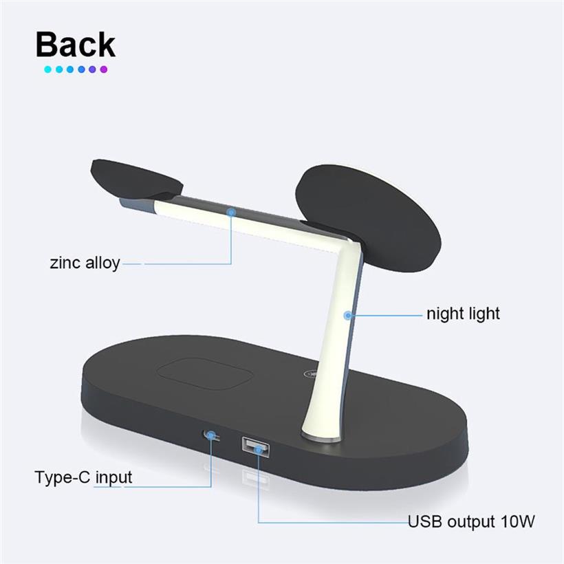 Epacket 5 In 1 Magnetic Wireless charger Stand 15W Fast Charging Dock Station For Watch Chargers Stand3149216E2555