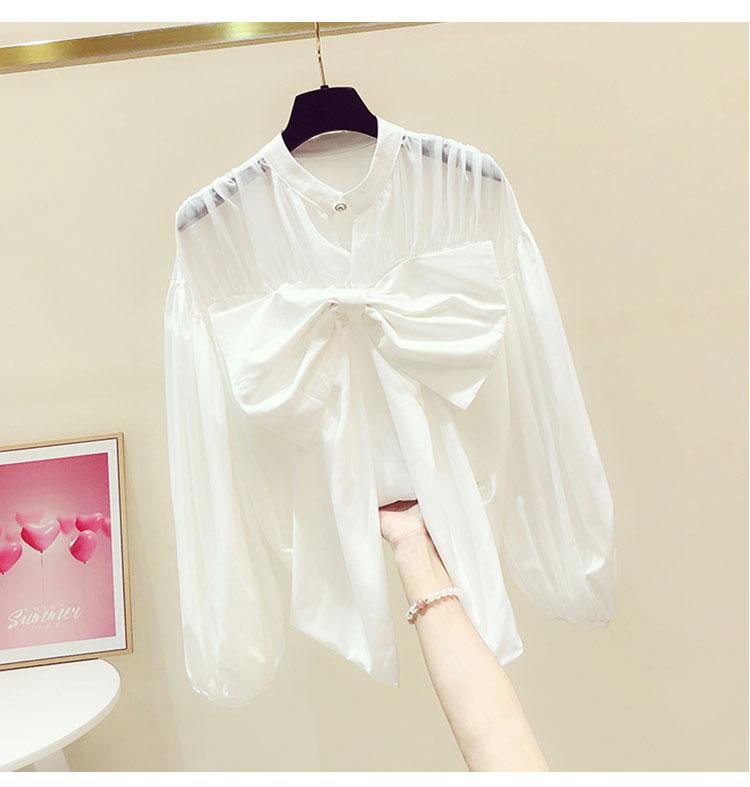 Women' Blouses & Shirts Big Bow Sweet White Shirt For Women 2022 Spring Loose Temperament Lantern Sleeve Pullover Blouse Black BlusasWomen
Women' Blouses & Shirts Big Bow Sweet White Shirt For Women 2022 Spring Loose Temperament Lantern Sleeve Pullover Blouse Black BlusasWomen