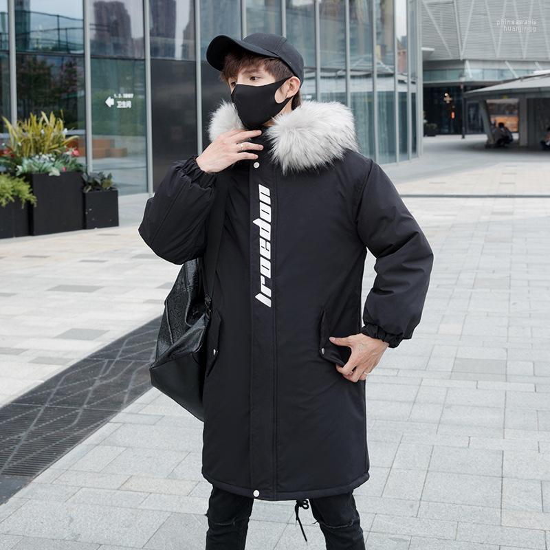 Men's Down & Parkas Hooded Cotton-padded Jacket Winter Thickened Warm Large Fur Collar Male Trendy Brand Loose Fashion Tooling Coat Phin22, Black
Men's Down & Parkas Hooded Cotton-padded Jacket Winter Thickened Warm Large Fur Collar Male Trendy Brand Loose Fashion Tooling Coat Phin22, Black