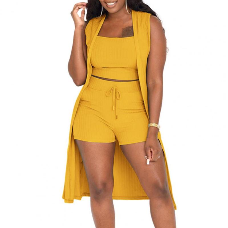 Women' Tracksuits Piece Women Set Tank Top Suit Breathable Boat Neck Solid Color Sexy Square Collar Pit Three-piece For WomenWomen, Black
Women' Tracksuits Piece Women Set Tank Top Suit Breathable Boat Neck Solid Color Sexy Square Collar Pit Three-piece For WomenWomen, Black