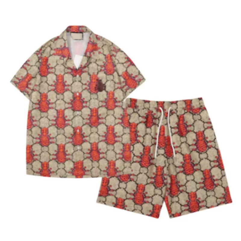 Sets Tracksuit Men Summer Casual Shirts Set Fashion Short Sleeves Bowling Hawaii Seaside Designer Beach Shirts Suits X051, Customize
Sets Tracksuit Men Summer Casual Shirts Set Fashion Short Sleeves Bowling Hawaii Seaside Designer Beach Shirts Suits X051, Customize