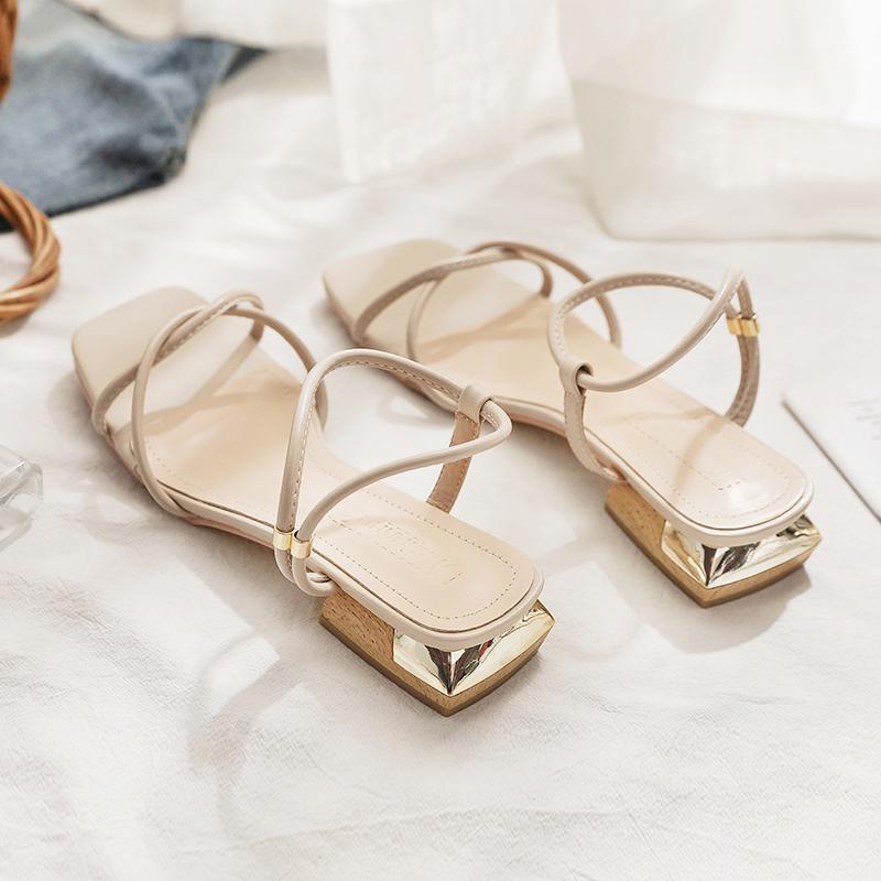 Sandals Web Celebrity And Style Low Heeled Flat French Sandal Women Shoes, Apricot
Sandals Web Celebrity And Style Low Heeled Flat French Sandal Women Shoes, Apricot
