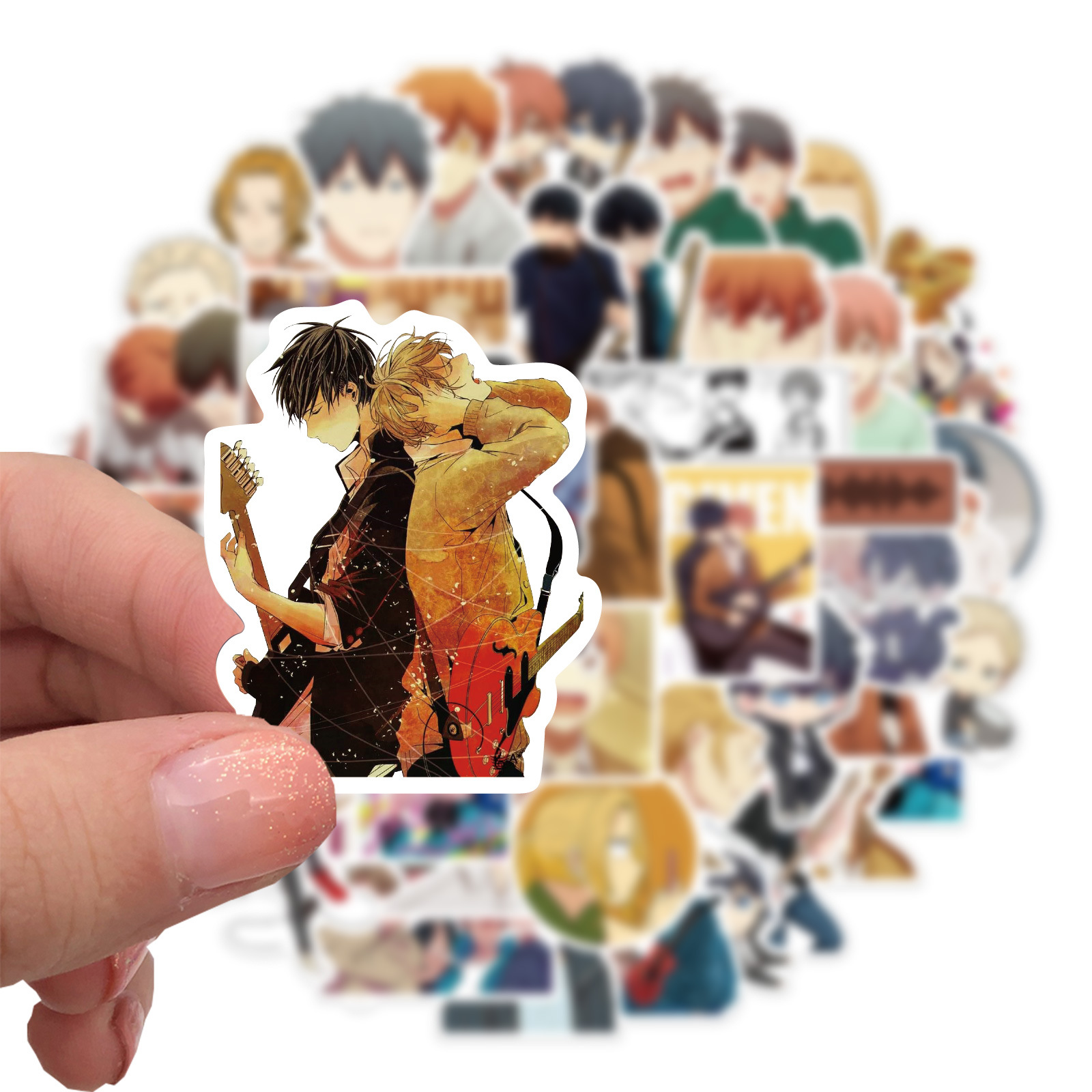 50Pcs New LGBT Sticker Boy Love Japan Anime Given Stickers Graffiti Stickers For Laptop Luggage Diary Skateboard Computer Waterproof Decal