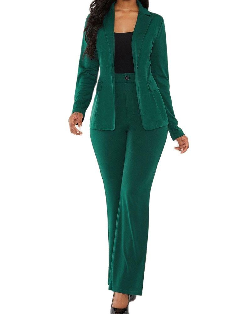 Women's Two Piece Pants 2022 Latest Tailored Suit Office 2 Pieces Set Green Notch Lapel Single Button Female Formal Slim Fit Wear(Jacket+Pan, Custom color
Women's Two Piece Pants 2022 Latest Tailored Suit Office 2 Pieces Set Green Notch Lapel Single Button Female Formal Slim Fit Wear(Jacket+Pan, Custom color