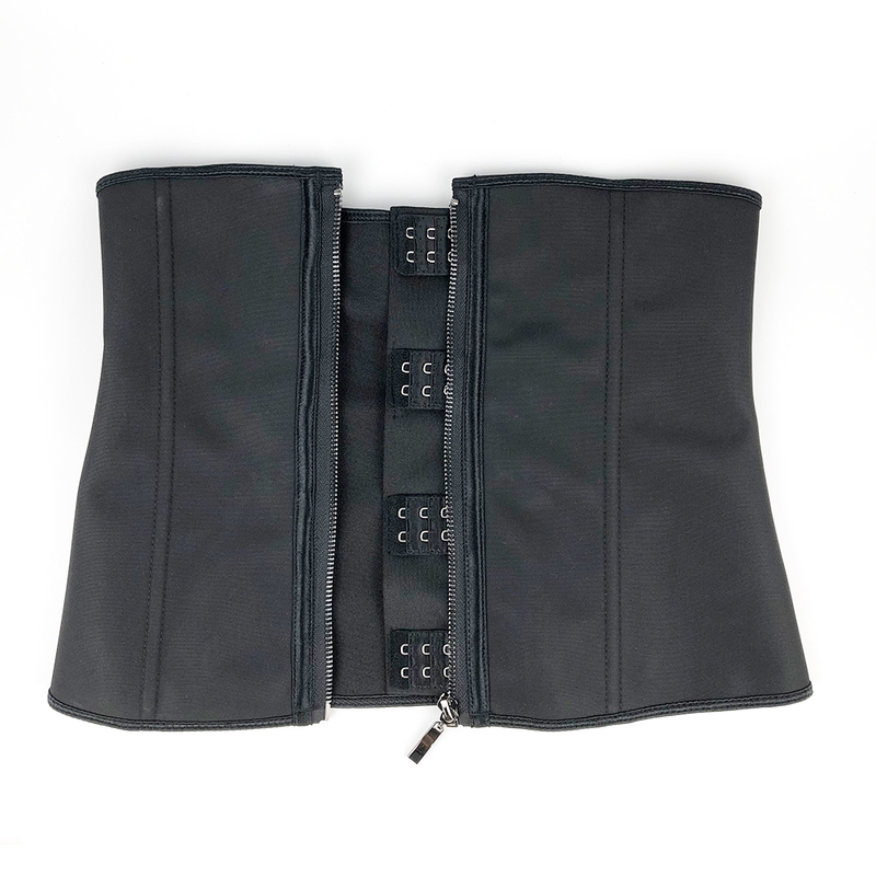 XXS-6XL Women Latex Rubber Waist Trainer Body Shaper Hook Zipper Bustiers Waist Cincher Tops Slimming Shapewear Girdle Slim Belt 220506