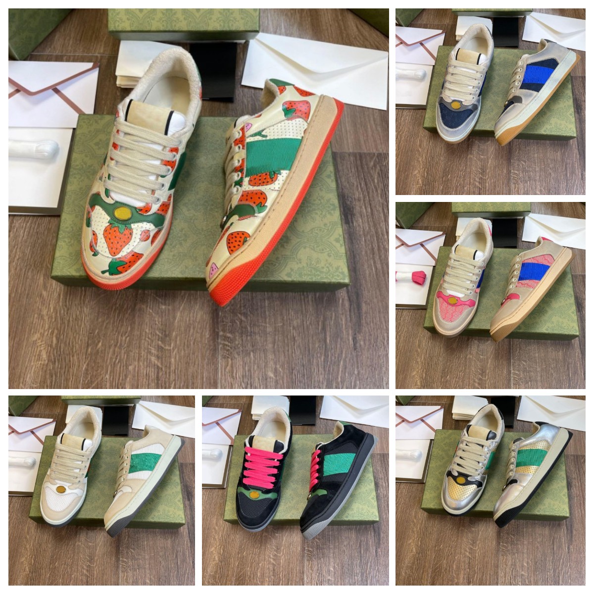 2022 Screener Sneakers Designer Luxury Dirty Shoes Men Women Sneakers Leather Lace-Up Striped Colorblock Loafers, Color 10
2022 Screener Sneakers Designer Luxury Dirty Shoes Men Women Sneakers Leather Lace-Up Striped Colorblock Loafers, Color 10
