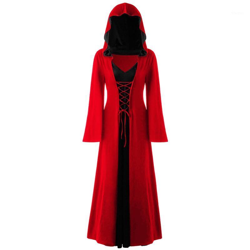 Casual Dresses Gothic Vintage Hooded Sweatshirt Dress Lace Up Patchwork Long Sleeve Cosplay Costumes Witch Halloween Vestidos Sukienka, Red
Casual Dresses Gothic Vintage Hooded Sweatshirt Dress Lace Up Patchwork Long Sleeve Cosplay Costumes Witch Halloween Vestidos Sukienka, Red