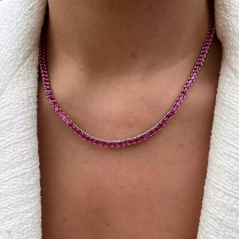 Chokers Gold Hip Hop Women Chain 3MM Red Cubic Zirconia Tennis NecklaceChokers ChokersChokers
Chokers Gold Hip Hop Women Chain 3MM Red Cubic Zirconia Tennis NecklaceChokers ChokersChokers