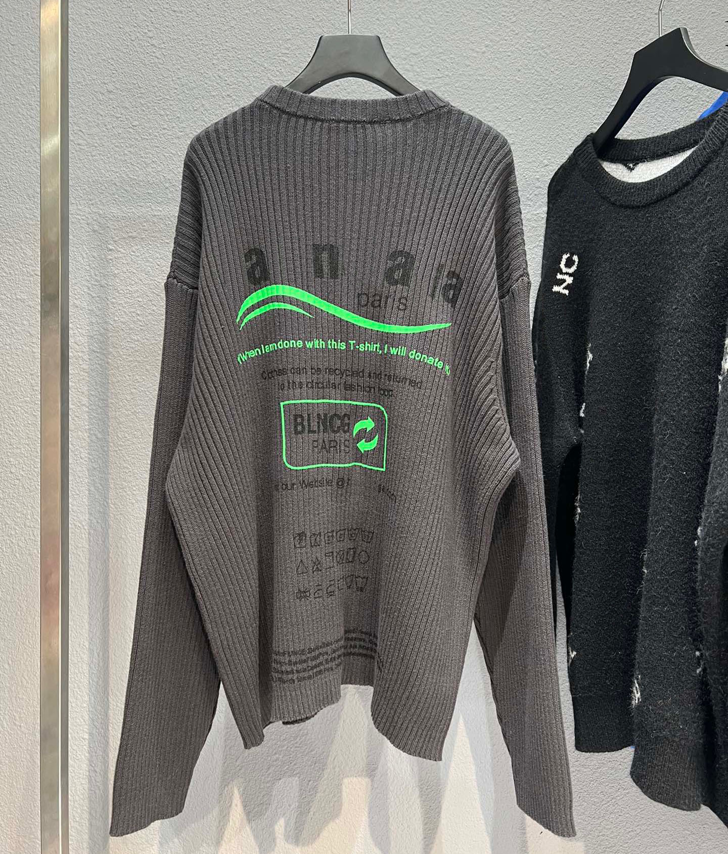 New AOP jacquard letter knitted sweater in autumn / winter 2022acquard knitting machine e Custom jnlarged detail crew neck cotton 5E54ffSF, Black
New AOP jacquard letter knitted sweater in autumn / winter 2022acquard knitting machine e Custom jnlarged detail crew neck cotton 5E54ffSF, Black