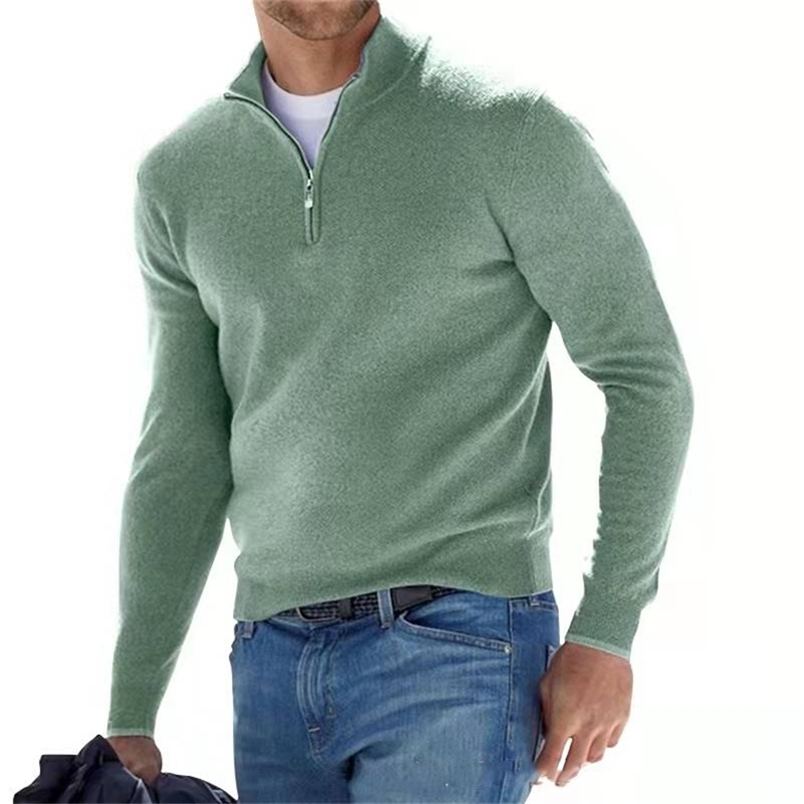 Spring Autumn High Quality Knitting Polo Shirts Men Sweatshirt Solid Casual Long Sleeve Zipper Shirts Men Top Lapel Clothing 220402, Green
Spring Autumn High Quality Knitting Polo Shirts Men Sweatshirt Solid Casual Long Sleeve Zipper Shirts Men Top Lapel Clothing 220402, Green