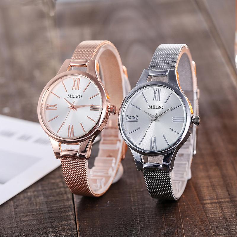 Wristwatches MEIBO Brand Quartz Fashion & Casual Stainless Steel Clock Top Famous Luxury Watch Montres Femme B40, Silver
Wristwatches MEIBO Brand Quartz Fashion & Casual Stainless Steel Clock Top Famous Luxury Watch Montres Femme B40, Silver