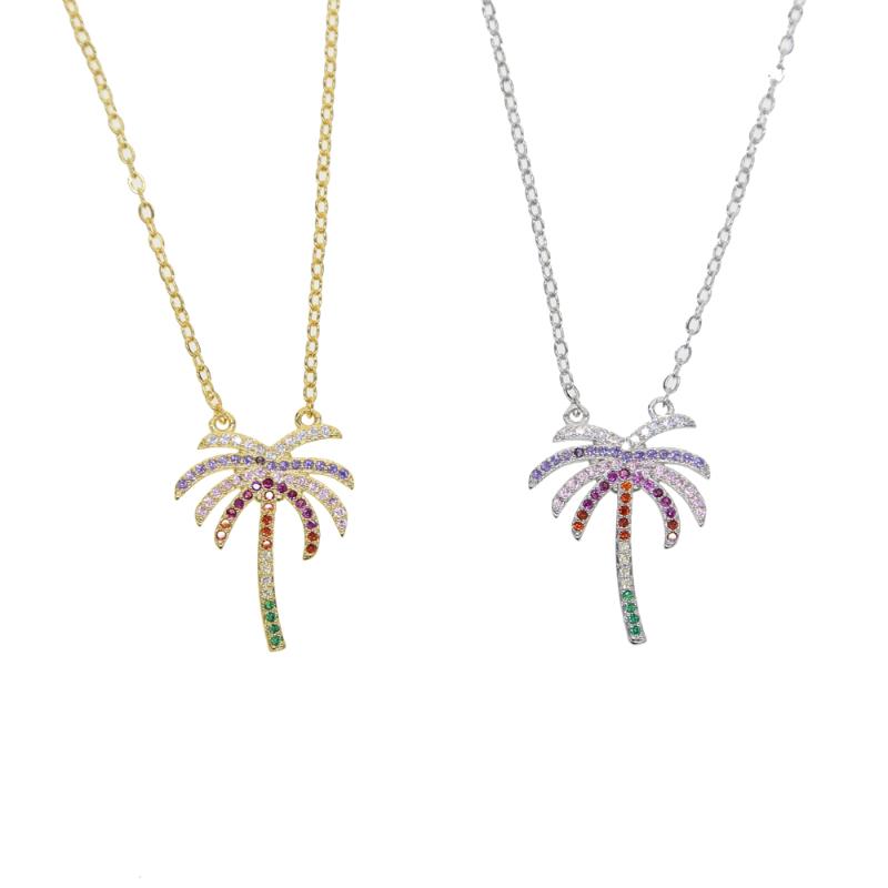 Chains Arrival Silver Color Gold Cz Sun Palm Tree Charm Pendant Necklace For Women Beach Colorful Rainbow Jewelry Gift
Chains Arrival Silver Color Gold Cz Sun Palm Tree Charm Pendant Necklace For Women Beach Colorful Rainbow Jewelry Gift