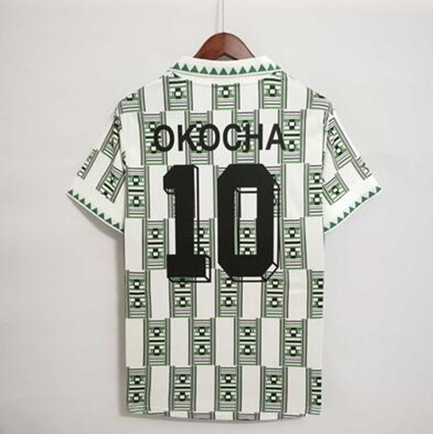 1994 1998 Nigeria Retro soccer jerseys green OKOCHA KANU BABAYARO UCHE WEST 94 96 98 classic football Shirt, 1994 away
1994 1998 Nigeria Retro soccer jerseys green OKOCHA KANU BABAYARO UCHE WEST 94 96 98 classic football Shirt, 1994 away
