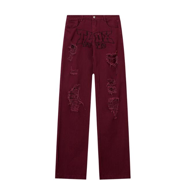 Letter Print Straight Baggy Men's and Women's Denim Trousers Distressed Frayed Casual Loose Jeans Pants
Letter Print Straight Baggy Men's and Women's Denim Trousers Distressed Frayed Casual Loose Jeans Pants
