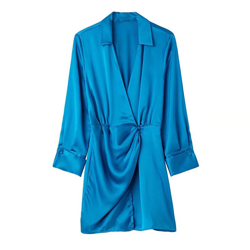 Casual Dresses Female Clothing Fashion Double Placket Silk-Satin Elegant For Women Vintage V Neck Mini Dress Ladies 2022 H6820Casual, Photo color
Casual Dresses Female Clothing Fashion Double Placket Silk-Satin Elegant For Women Vintage V Neck Mini Dress Ladies 2022 H6820Casual, Photo color