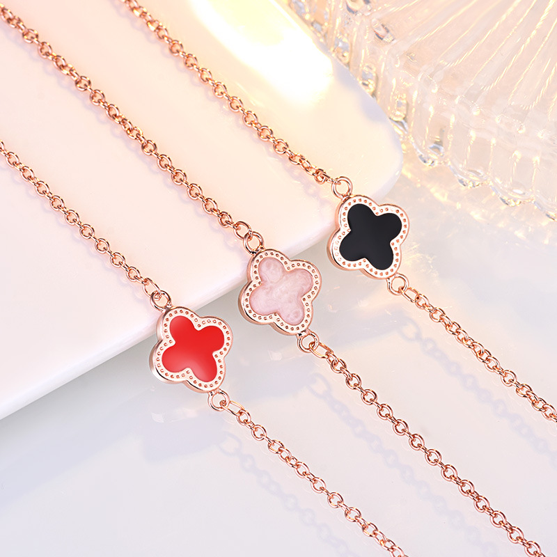 18K Rose Gold Charm Bracelets Earrings Rings Pendant Necklaces Set Luxury Clover Lovely Link Bracelet Jewelry for Women Valentine Day Xmas Gift
18K Rose Gold Charm Bracelets Earrings Rings Pendant Necklaces Set Luxury Clover Lovely Link Bracelet Jewelry for Women Valentine Day Xmas Gift