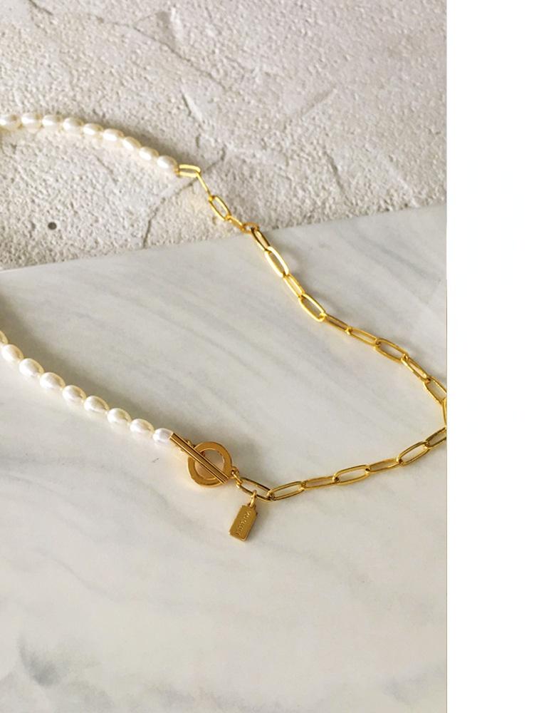 Chains Trendy Jewelry Natural Freshwater Pearl Necklace One Layer Brass Metal Chain For Women Gits Drop
Chains Trendy Jewelry Natural Freshwater Pearl Necklace One Layer Brass Metal Chain For Women Gits Drop