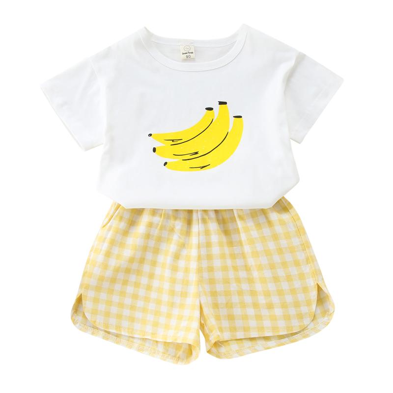 Clothing Sets Summer Baby Set Fruit Suit Korean Girl Two Piece Clothes T Shirt Short 2PCS Outfits EnsembleClothing, Green
Clothing Sets Summer Baby Set Fruit Suit Korean Girl Two Piece Clothes T Shirt Short 2PCS Outfits EnsembleClothing, Green