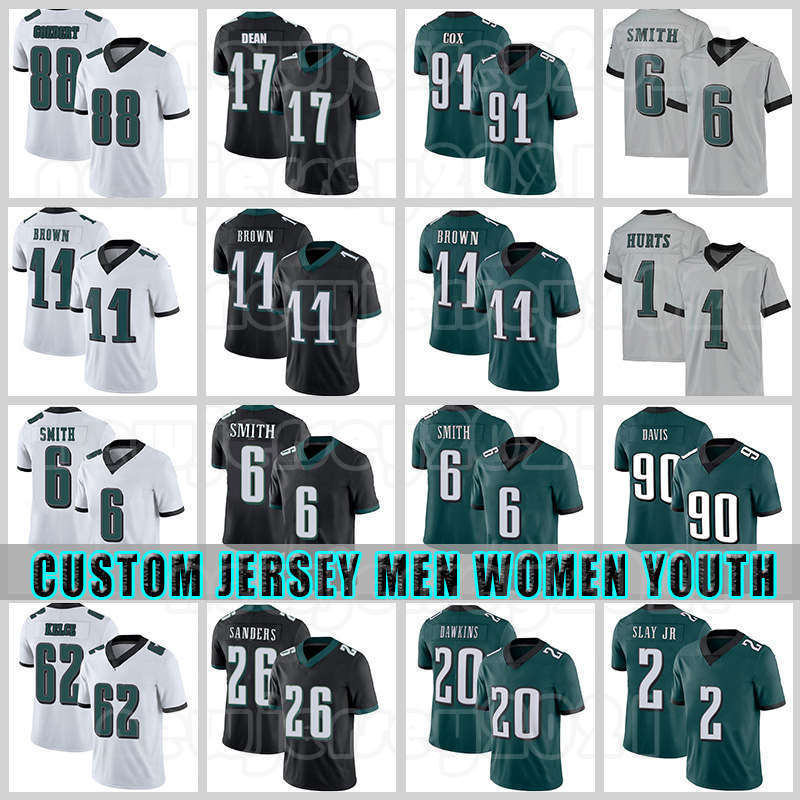 1 Jalen Hurts 11 A.J. Brown 6 DeVonta Smith Football Jerseys Darius Slay Jr Jason Kelce 17 Dean 90 Davis Eagles Brandon Graham Gardner Minshew II Landon Dickerson Mailata, Custom men (laoying)
1 Jalen Hurts 11 A.J. Brown 6 DeVonta Smith Football Jerseys Darius Slay Jr Jason Kelce 17 Dean 90 Davis Eagles Brandon Graham Gardner Minshew II Landon Dickerson Mailata, Custom men (laoying)