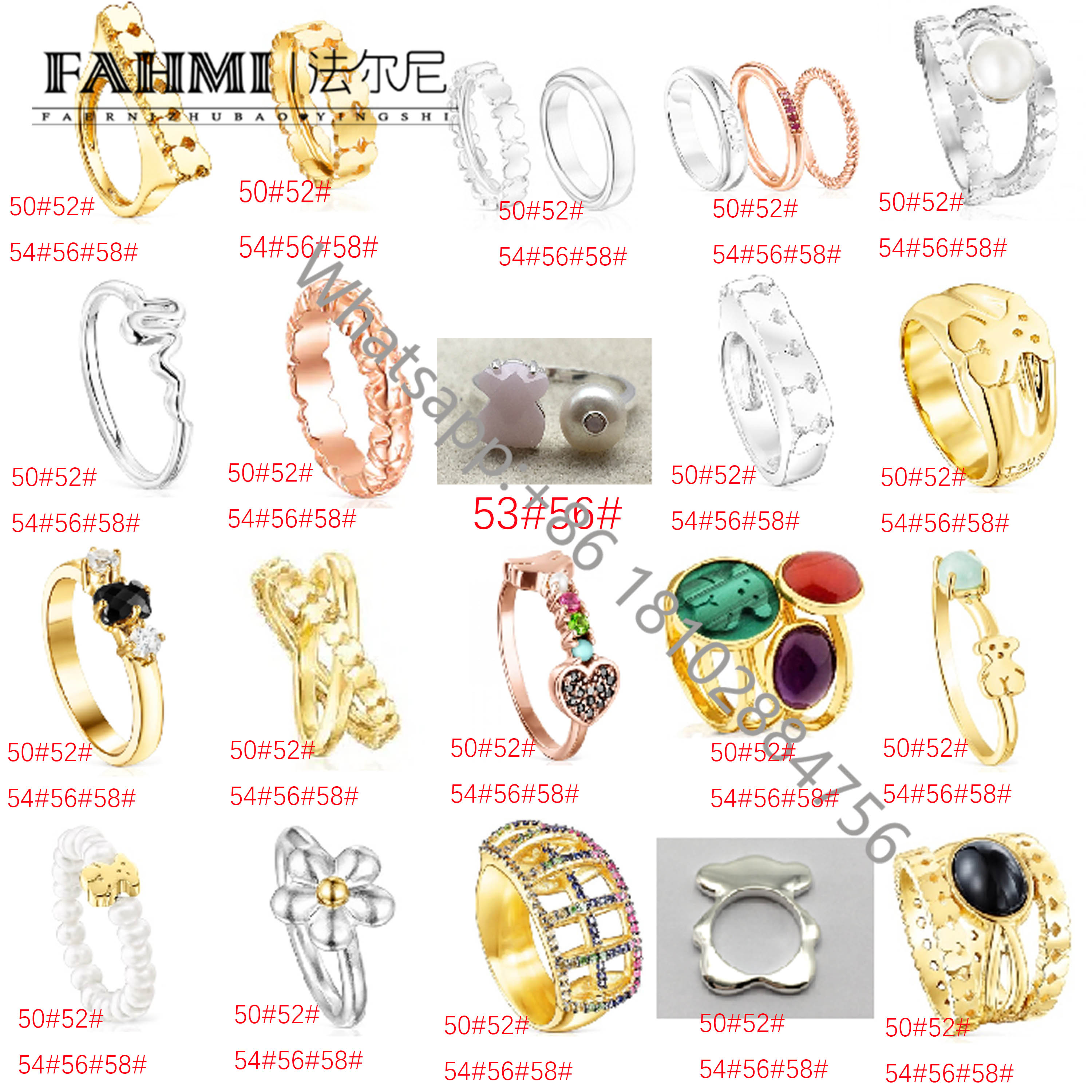 Fahmi2022 new 925 sterling silver fashion classic bear fresh delicate ladies ring party original jewelry factory direct sales
Fahmi2022 new 925 sterling silver fashion classic bear fresh delicate ladies ring party original jewelry factory direct sales