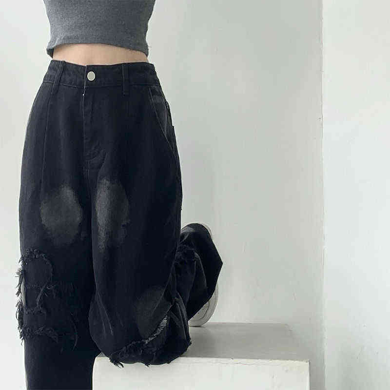 Jeans Women All-match Korean Style Mopping Trousers Denim Vintage Solid High Waist Wide Leg Pants Baggy Chic Street Casual L235 T220728, Black
Jeans Women All-match Korean Style Mopping Trousers Denim Vintage Solid High Waist Wide Leg Pants Baggy Chic Street Casual L235 T220728, Black