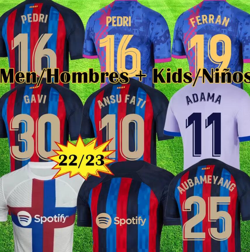 2023 soccer jerseys MEMPHIS camiseta de futbol AUBA PEDRI 22 23 ANSU FATI COUTINHO F.DE JONG DEST DAVI ALVES GAVI ADAMA Barcelona football shirts men kids kits, 23 pre-match
2023 soccer jerseys MEMPHIS camiseta de futbol AUBA PEDRI 22 23 ANSU FATI COUTINHO F.DE JONG DEST DAVI ALVES GAVI ADAMA Barcelona football shirts men kids kits, 23 pre-match