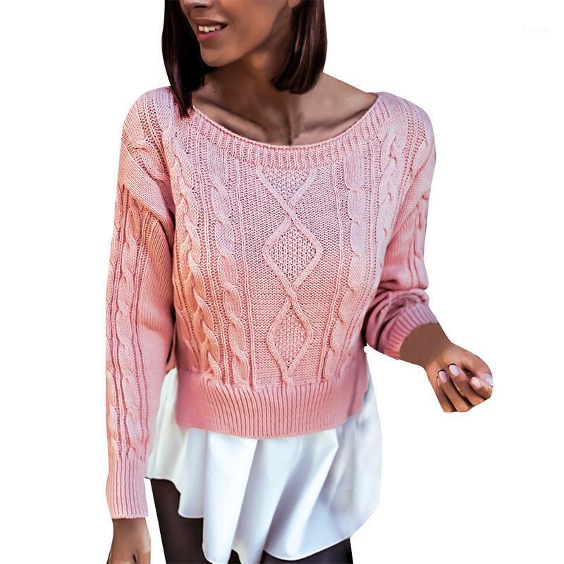 Autumn Patchwork Knited Tops Fashion O Neck Long Sleeve Jumpers Sweater Cable Knitted Pullover Ruffle Women Clothes, Black
Autumn Patchwork Knited Tops Fashion O Neck Long Sleeve Jumpers Sweater Cable Knitted Pullover Ruffle Women Clothes, Black