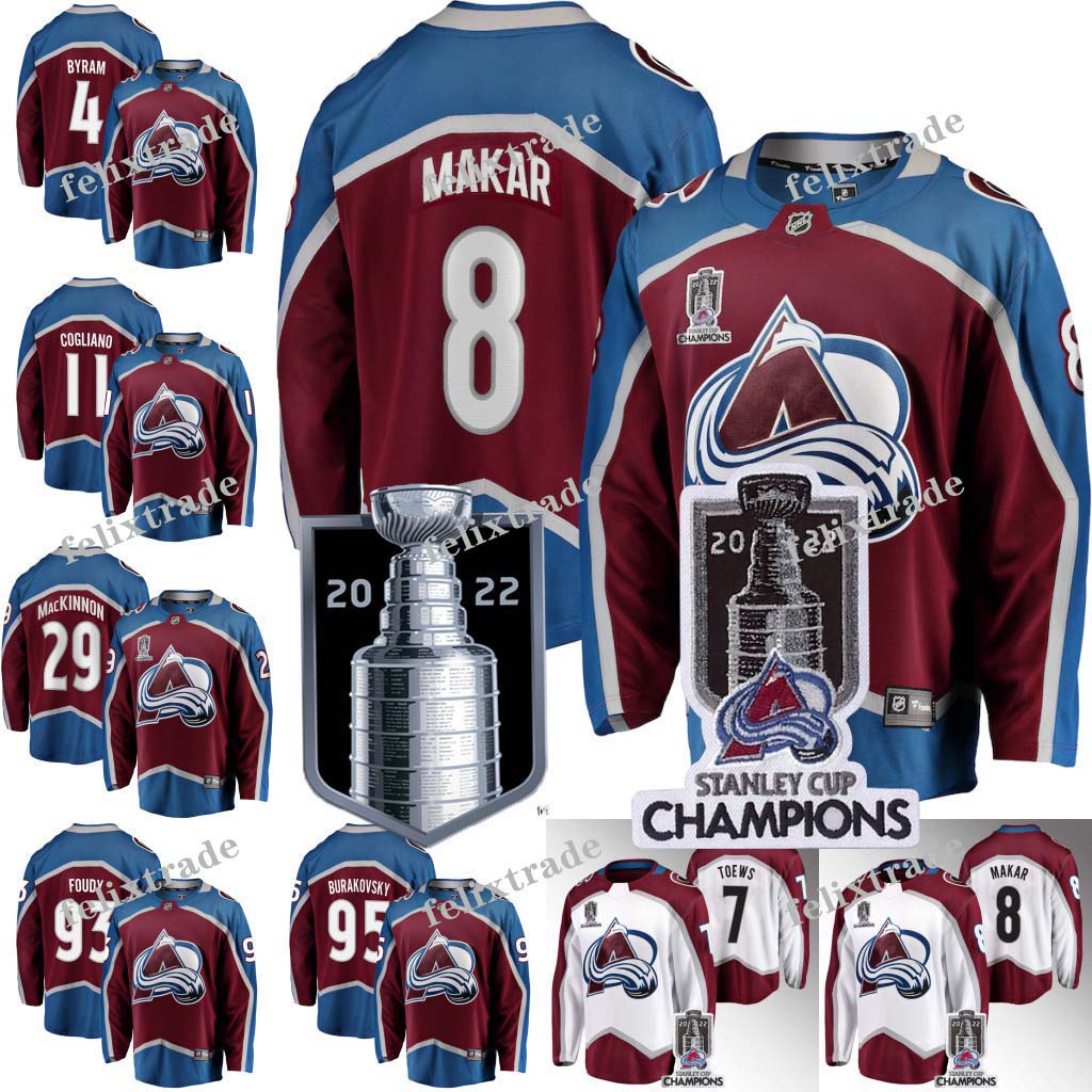 2022 Stanley Cup Champions Jersey Colorado Cale Makar Mikko Rantanen Devon Toews Darcy Kuemper Ryan Murray Jacob MacDonald Logan O'Connor, Youth red
2022 Stanley Cup Champions Jersey Colorado Cale Makar Mikko Rantanen Devon Toews Darcy Kuemper Ryan Murray Jacob MacDonald Logan O'Connor, Youth red