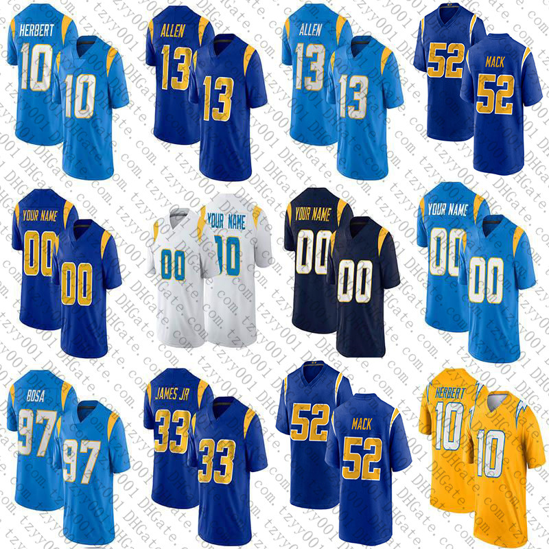 52 Khalil Mack 10 Justin Herbert 3 Derwin James Jr Custom Football Jersey 27 JC Jackson 97 Joey Bosa 30 Austin Ekeler 13 Keenan Allen Mike Williams LaDainian Tomlinson, Womens
52 Khalil Mack 10 Justin Herbert 3 Derwin James Jr Custom Football Jersey 27 JC Jackson 97 Joey Bosa 30 Austin Ekeler 13 Keenan Allen Mike Williams LaDainian Tomlinson, Womens