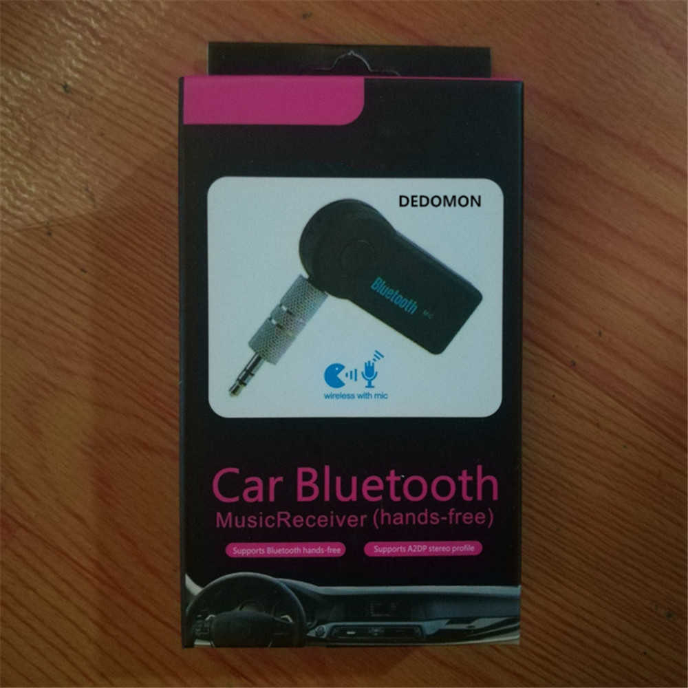 Aux Car Kit Stereo Bluetooth Receiver 3.5mm Audio Wireless Bluetooth Adapter With Retail Box