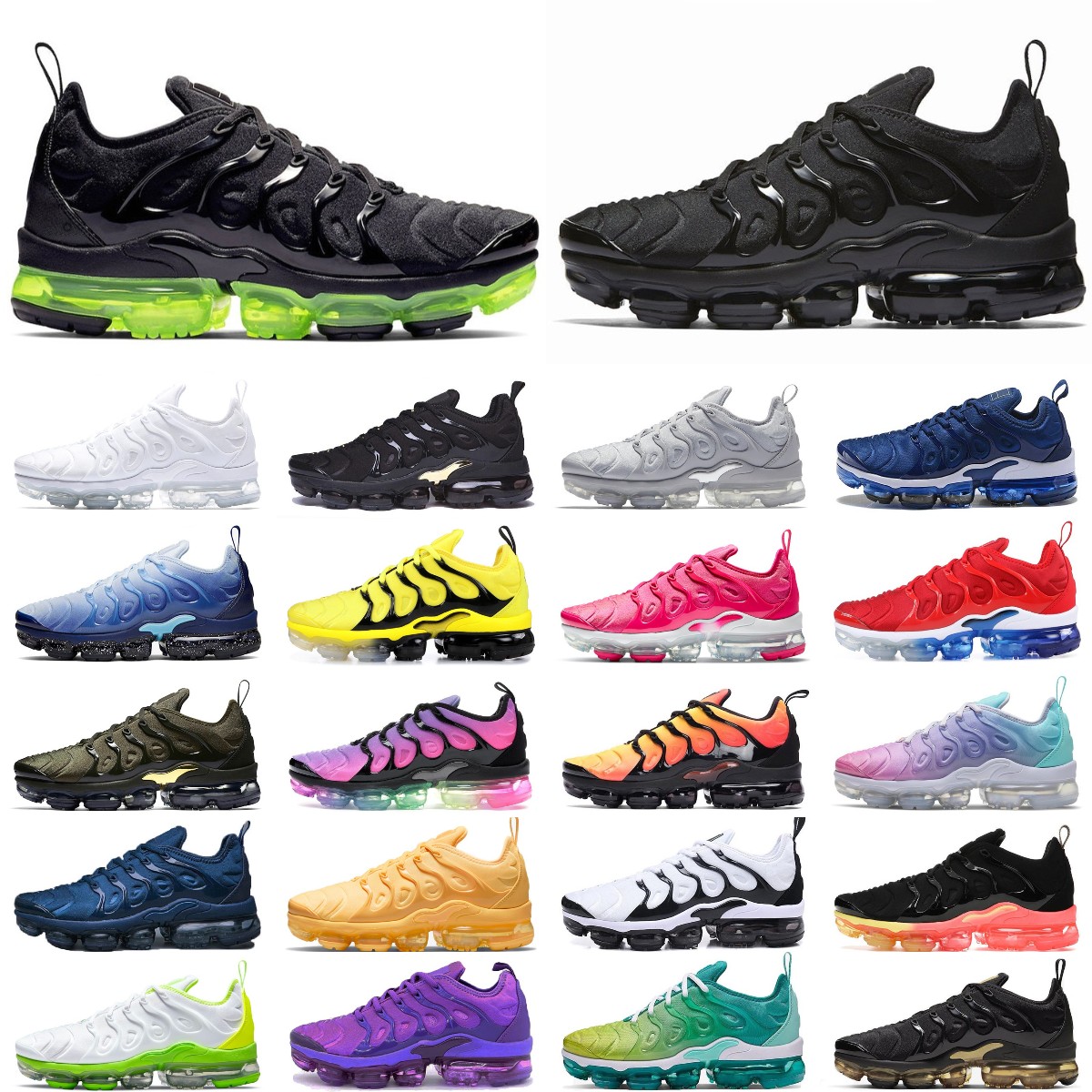 2022 TN Plus Running Shoes vapormax Men Women Black Bubblegum Yolk Cherry Cool Grey Neon Olive Pure Platinum Dark Blue Mens Womens outdoor Sports Trainers Sneakers, Please contact us
2022 TN Plus Running Shoes vapormax Men Women Black Bubblegum Yolk Cherry Cool Grey Neon Olive Pure Platinum Dark Blue Mens Womens outdoor Sports Trainers Sneakers, Please contact us