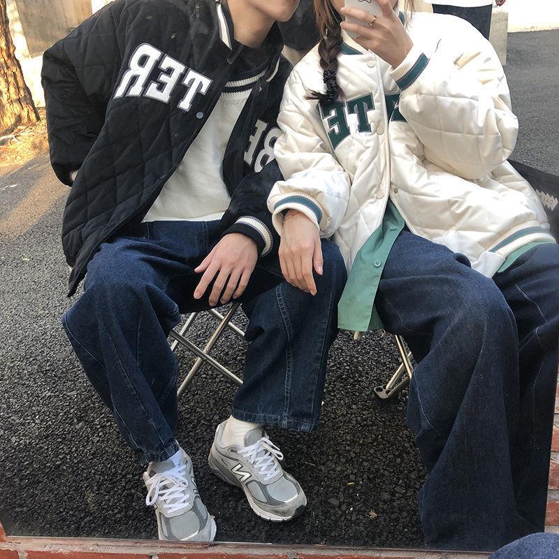 Men' Down & Parkas Diamond Check Baseball Uniform And Women' Autumn Winter Cotton Jacket All-match Ins Padded JacketMen, Black thickened 02
Men' Down & Parkas Diamond Check Baseball Uniform And Women' Autumn Winter Cotton Jacket All-match Ins Padded JacketMen, Black thickened 02