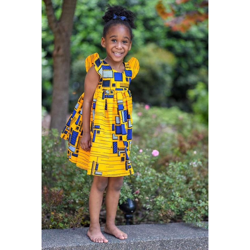 Summer African Toddler Little Girls Dashiki African Dresses Girl Ethnic Boho Digital Print Style dress, As picture
Summer African Toddler Little Girls Dashiki African Dresses Girl Ethnic Boho Digital Print Style dress, As picture