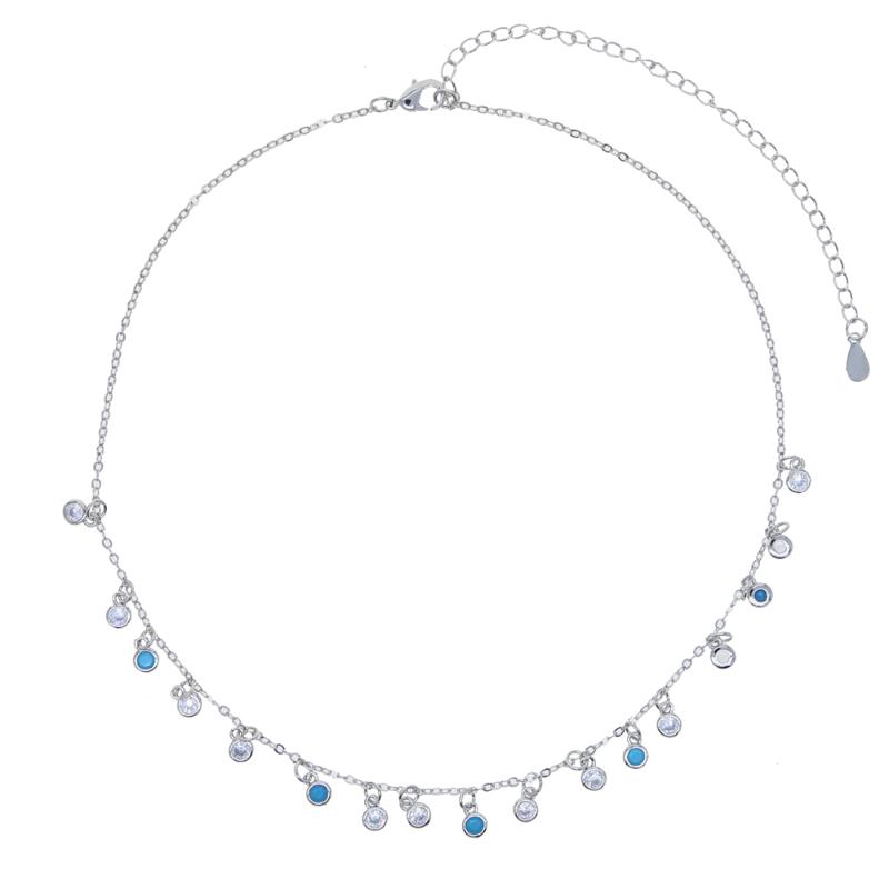 Chains Blue Turquoises Stones Necklace Jewelry For Women 2022 Trend Cadena Plata Dot Cz Zircon Choker Collier
Chains Blue Turquoises Stones Necklace Jewelry For Women 2022 Trend Cadena Plata Dot Cz Zircon Choker Collier