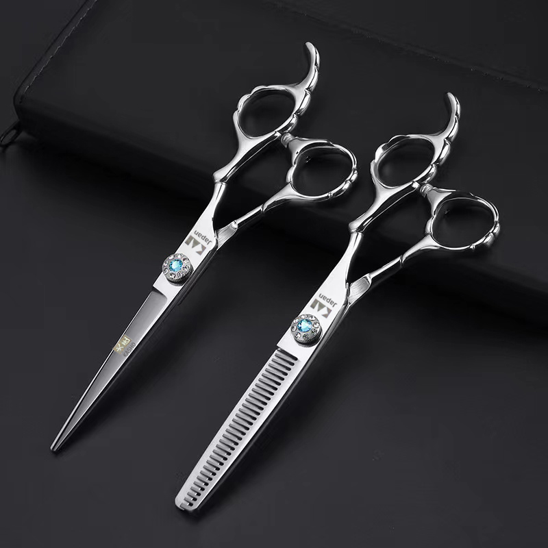 Professional 6 inch Hair Scissors dressing Barber scissors Straight Thinning Cutting Tool 220317