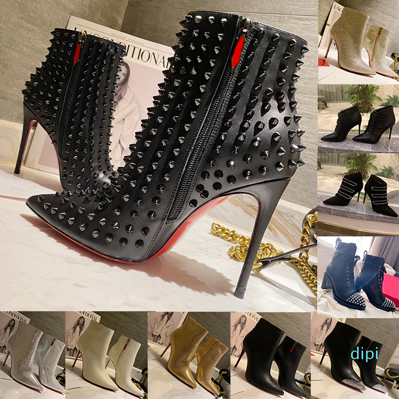 Newest boots sneaker Melon Flat men boot black spikes suede leather shoes super perfect Motorcycle ankle boots size 35-40
