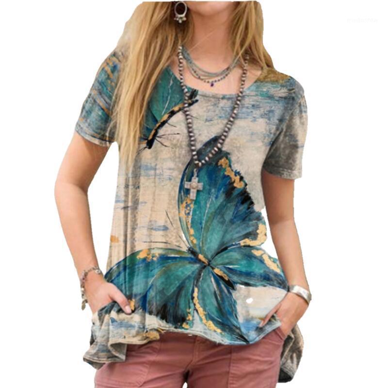 Women' T-Shirt Women Summer Vintage Butterfly Printed Round Neck Tops Casual Loose Short Sleeve Harajuku T-shirts Ladies Streetwear Pullove, Green
Women' T-Shirt Women Summer Vintage Butterfly Printed Round Neck Tops Casual Loose Short Sleeve Harajuku T-shirts Ladies Streetwear Pullove, Green