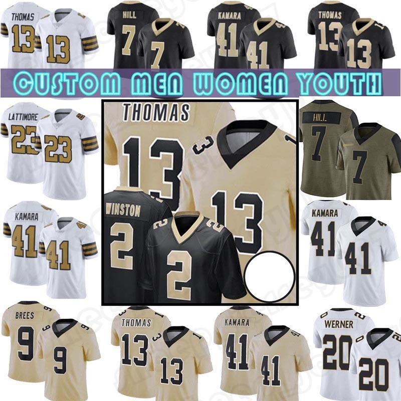 41 Alvin Kamara Tyrann Mathieu Football Jarvis Landry Jerseys Chris Olave Chauncey Gardner-Johnson Jameis Winston Marshon Lattimore Harris Saints''Drew Brees, Custom men(s t)
41 Alvin Kamara Tyrann Mathieu Football Jarvis Landry Jerseys Chris Olave Chauncey Gardner-Johnson Jameis Winston Marshon Lattimore Harris Saints''Drew Brees, Custom men(s t)
