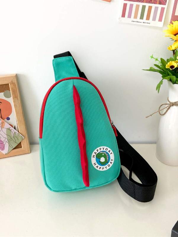 Kids Cartoon Patch Sling Bag SHE