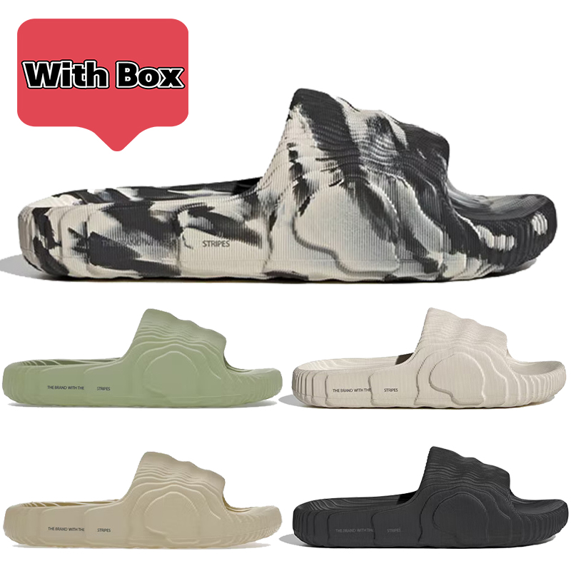 With box adilette 22 slide beach designer sandals men women slippers black grey Magic Lime St Desert Sand bone white luxury shoes flip flops platform slides sneaker, Double box
With box adilette 22 slide beach designer sandals men women slippers black grey Magic Lime St Desert Sand bone white luxury shoes flip flops platform slides sneaker, Double box