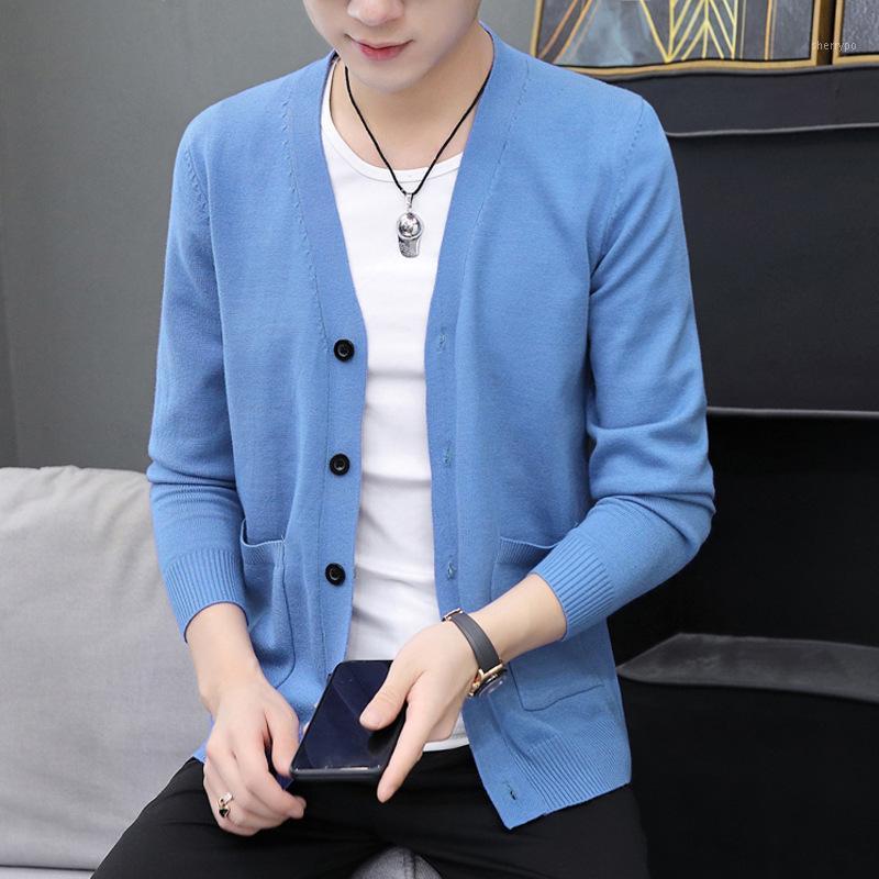 Men's Sweaters 2022 Autumn Wear Single-Breasted V-neck Long-Sleeve Knitwear Solid Color Casual Sweater For Teenagers, Black
Men's Sweaters 2022 Autumn Wear Single-Breasted V-neck Long-Sleeve Knitwear Solid Color Casual Sweater For Teenagers, Black