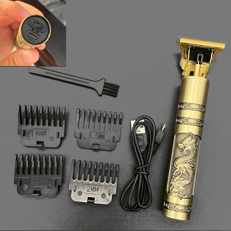 Men Cordless Barber Professional Electric Hair Cutting Machine Beard Trimmer 220623
