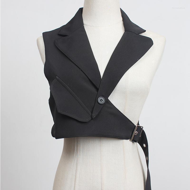 Women Black Plaid Irregular Stitch Loose Fit Vest V-collar Sleeveless Fashion Tide Spring Autumn 2022 A116 Women's Vests Luci22
Women Black Plaid Irregular Stitch Loose Fit Vest V-collar Sleeveless Fashion Tide Spring Autumn 2022 A116 Women's Vests Luci22
