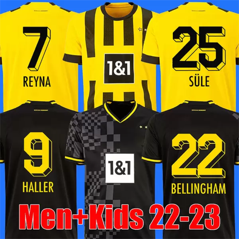 22 23 DOrtmund bvb soccer jerseys BELLINGHAM HALLER REUS 2022 2023 football shirts Sule Adeyemi HUMMELS REYNA HAZARD Malen BRANDT EMRE CAN top men kids kits uniform, 21-22 away kids
22 23 DOrtmund bvb soccer jerseys BELLINGHAM HALLER REUS 2022 2023 football shirts Sule Adeyemi HUMMELS REYNA HAZARD Malen BRANDT EMRE CAN top men kids kits uniform, 21-22 away kids