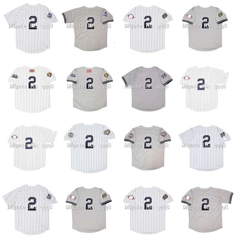 Jay 1999 World Series Vintage Derek Jeter Baseball Jerseys 2001 2000 2003 2009 White Grey Size S-4XL
Jay 1999 World Series Vintage Derek Jeter Baseball Jerseys 2001 2000 2003 2009 White Grey Size S-4XL