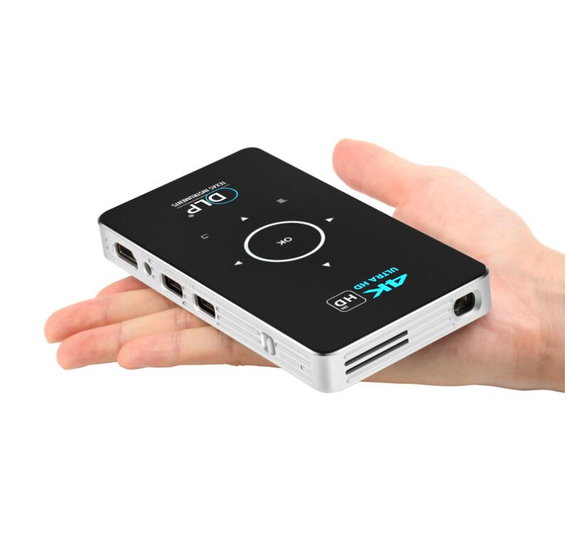 C6 Mini 4K DLP Android 90 Projector 5G WiFi Bluetooth 40 Portable Video Home Cinema Support Mobile Phone Miracast Airplay Amlogi