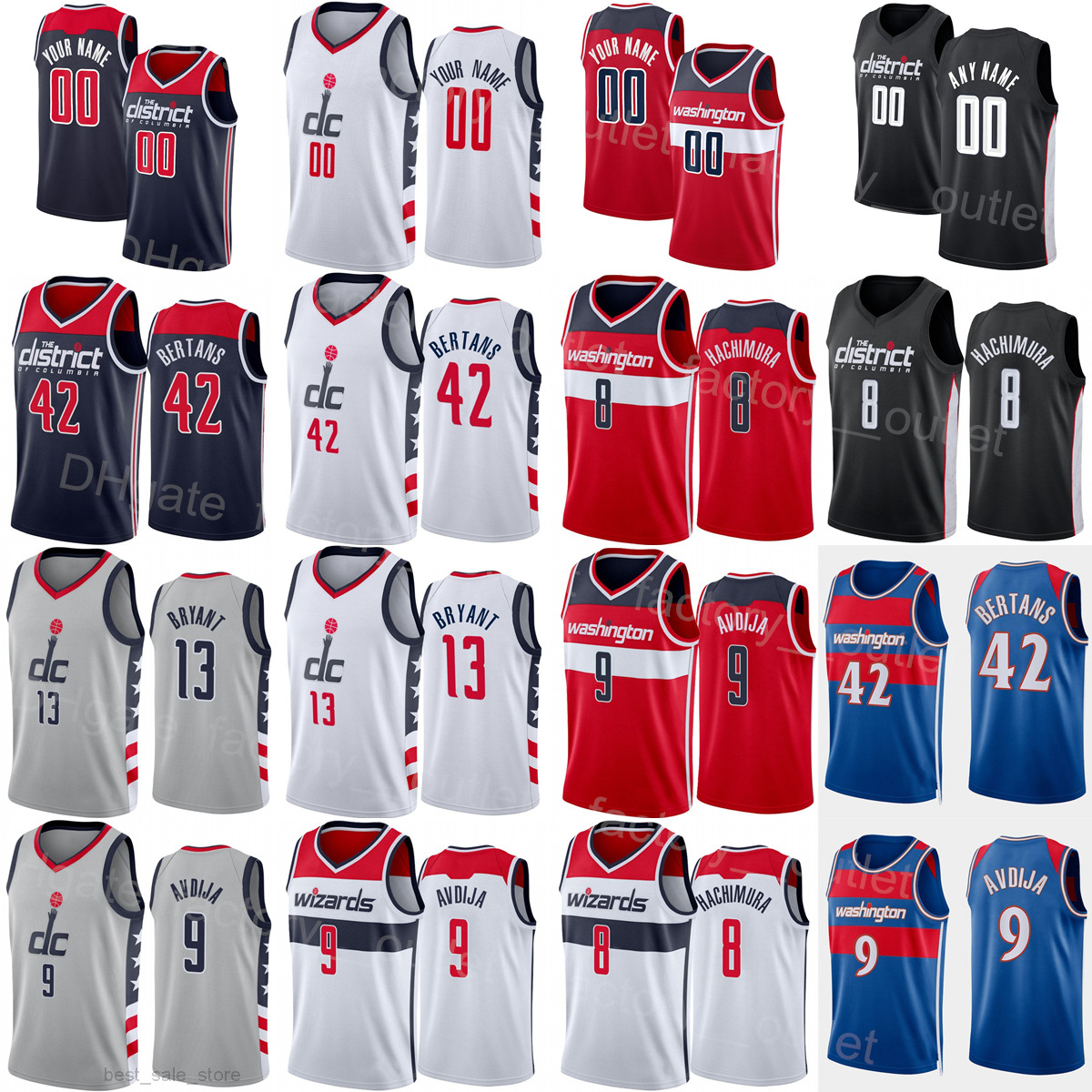 Man Kids Women Screen Printed Basketball Deni Avdija Jersey 9 Davis Bertans 42 Aaron Holiday 4 Rui Hachimura 8 Corey Kispert 24 Ish Smith 4, Blue
Man Kids Women Screen Printed Basketball Deni Avdija Jersey 9 Davis Bertans 42 Aaron Holiday 4 Rui Hachimura 8 Corey Kispert 24 Ish Smith 4, Blue